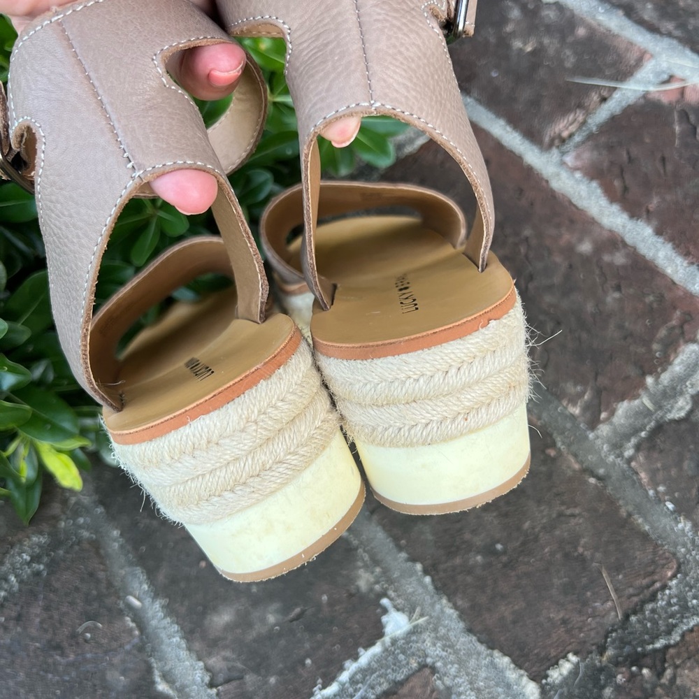 Lucky Brand brown platform Sandals  size 8.5 - Picture 2 of 6